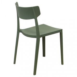 Sedia da Esterno in Polipropilene Verde Moderna
