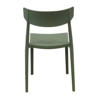 Sedia da Esterno in Polipropilene Verde Moderna