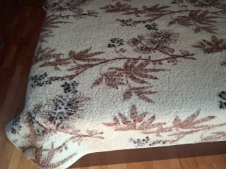 Manta Lana Merino Vintage Beige Marrón