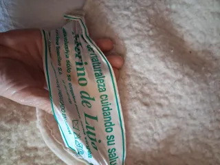 Manta Lana Merino Vintage Beige Marrón