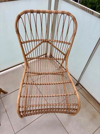 Silla de bambú para terraza