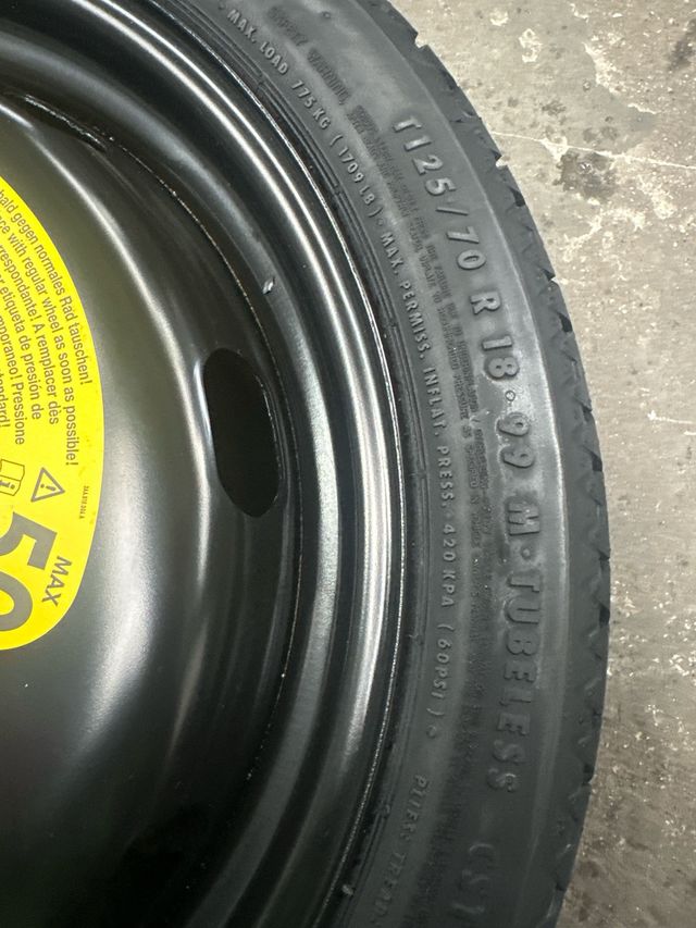 Rueda de repuesto temporal Seat Leon Cupra