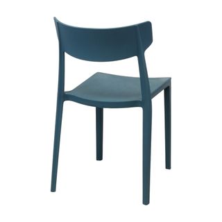 Sedia da Esterno in Polipropilene Blu Moderna