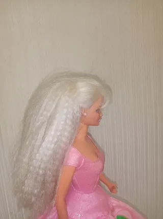 Bambola Barbie vestito rosa glitter