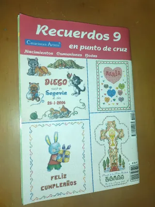 Revista Recuerdos 9 en punto de cruz