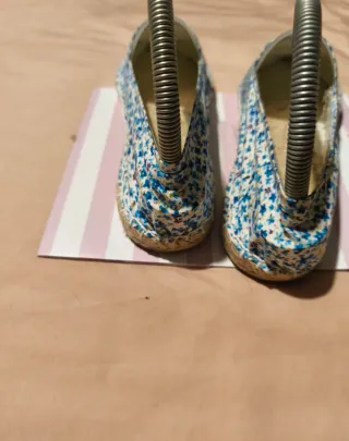 Alpargatas mujer flores hechas en España