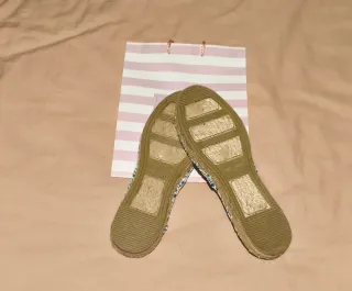 Alpargatas mujer flores hechas en España