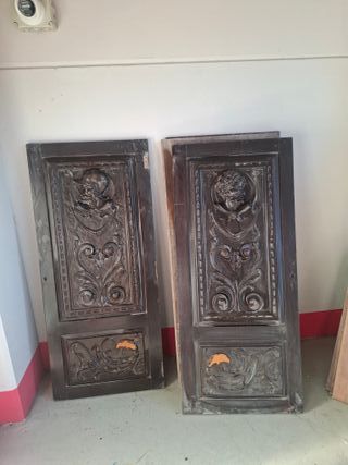 Muebles despacho antiguo labrados
