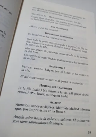 Tesis, guión original de la película.