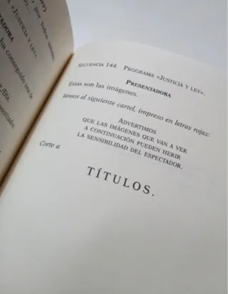 Tesis, guión original de la película.