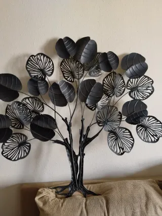 Árbol Decorativo Metal Esmaltado Pared
