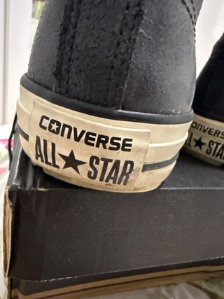 Converse Piel Negras Talla 40 3M insulation