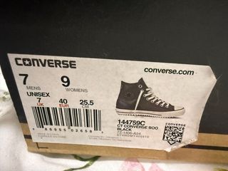Converse Piel Negras Talla 40 3M insulation