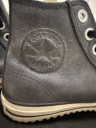 Converse Piel Negras Talla 40 3M insulation