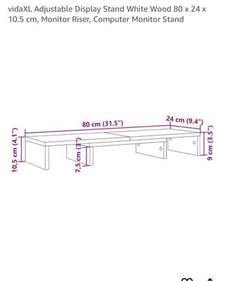 Soporte Blanco para Monitor