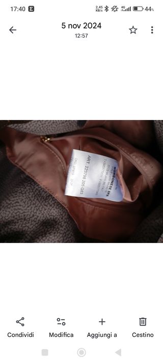 Borsa Borbonese a spalla tortora/marrone