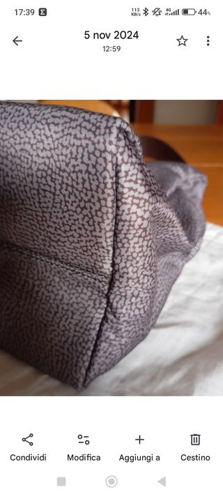 Borsa Borbonese a spalla tortora/marrone