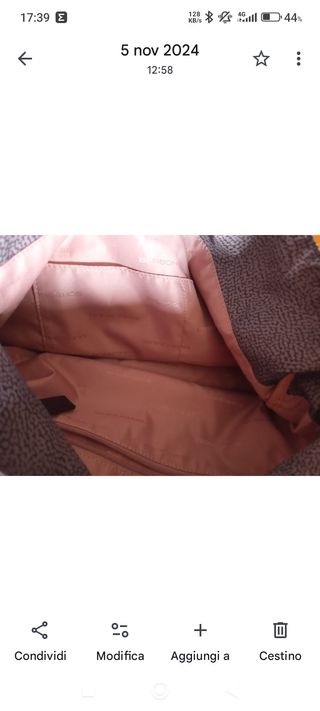 Borsa Borbonese a spalla tortora/marrone