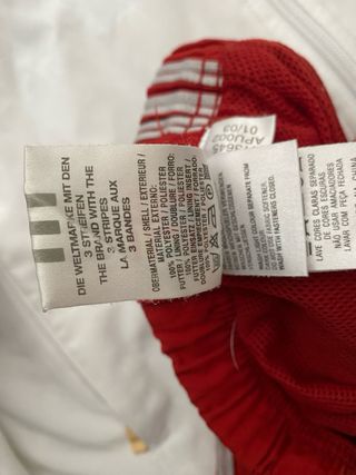 Chándal Adidas Vintage Blanco y Rojo