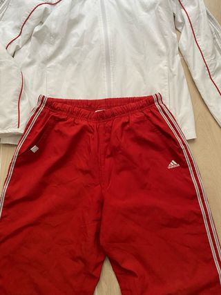 Chándal Adidas Vintage Blanco y Rojo