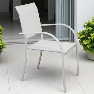 Sedia Moderna in Alluminio da Esterno Impilabile