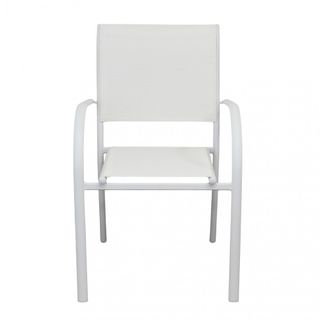 Sedia Moderna in Alluminio da Esterno Impilabile