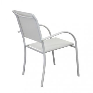 Sedia Moderna in Alluminio da Esterno Impilabile