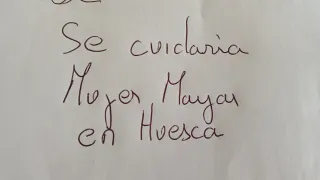 Se cuidaría mujer mayor e Huesca capital.