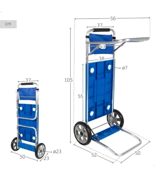 Carro de playa plegable Aktive