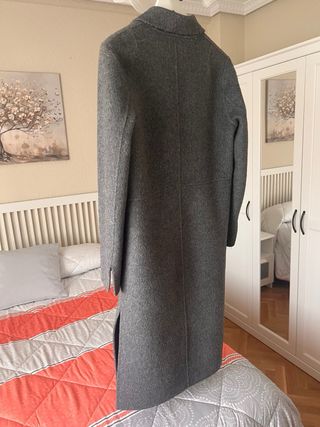 Abrigo Massimo Dutti gris mujer