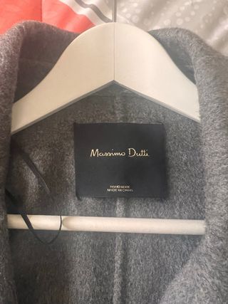 Abrigo Massimo Dutti gris mujer