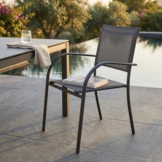 Sedia Moderna in Alluminio da Esterno Impilabile