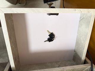 Mesa de recepción estilo mármol