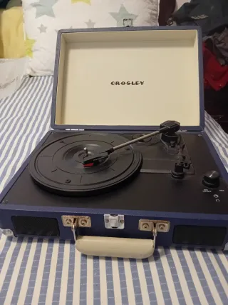 Tocadiscos Crosley Azul y Negro