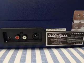 Tocadiscos Crosley Azul y Negro