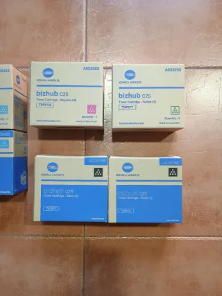 Lote 6 Tóner Konica Minolta Bizhub C25