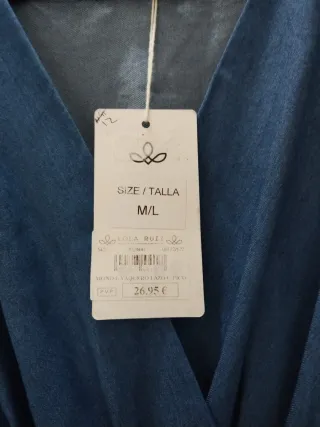 Vestido vaquero cruzado talla M