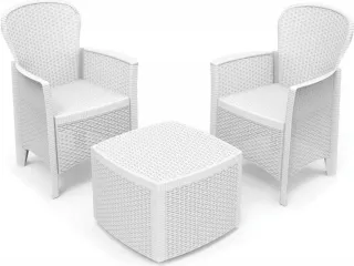 Set Arredo Giardino Bianco
