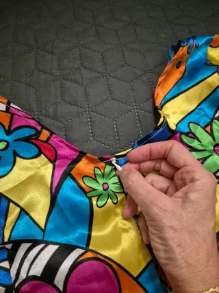 Disfraz Hippie Multicolor Talla Única