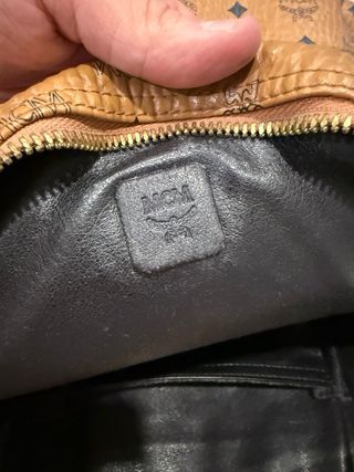 Mochila MCM Original Marrón y Dorada