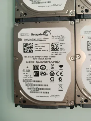 Lote 10 Discos Duros Seagate 320GB 2.5