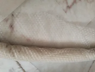 2 rotoli tulle lavorato pois