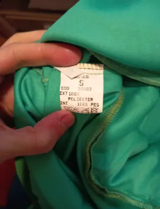 Vestido verde con volantes