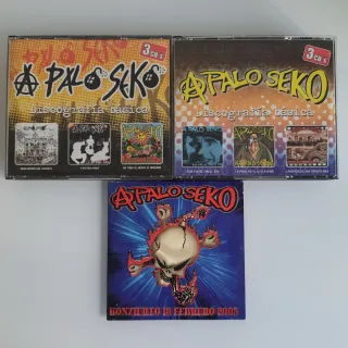 LOTE DVD Y 2 BOX TRIPLE CD A PALO SEKO