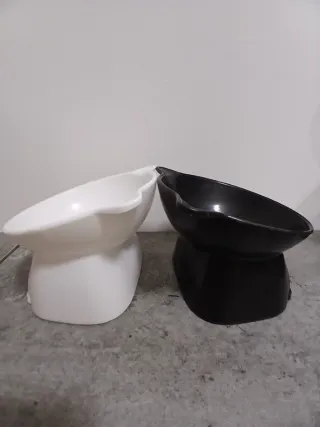 Set 2 Ciotole Gatto Design Ergonomico