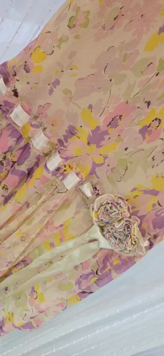 Vestido Ralph Lauren gasa floral