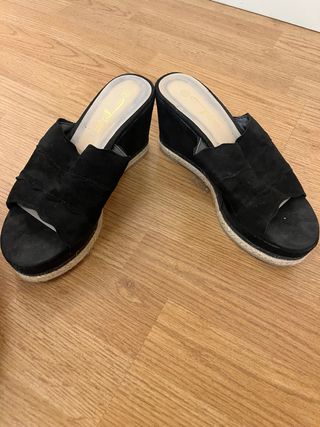 Scarpe donna nere zeppa 40