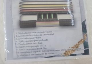 Colchón Viscoelástico y Muelles firmeza alta