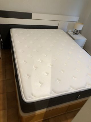 Colchón Viscoelástico y Muelles firmeza alta