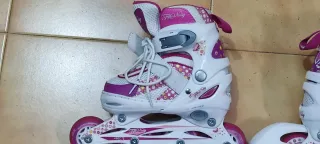 Patines niña con protecciones